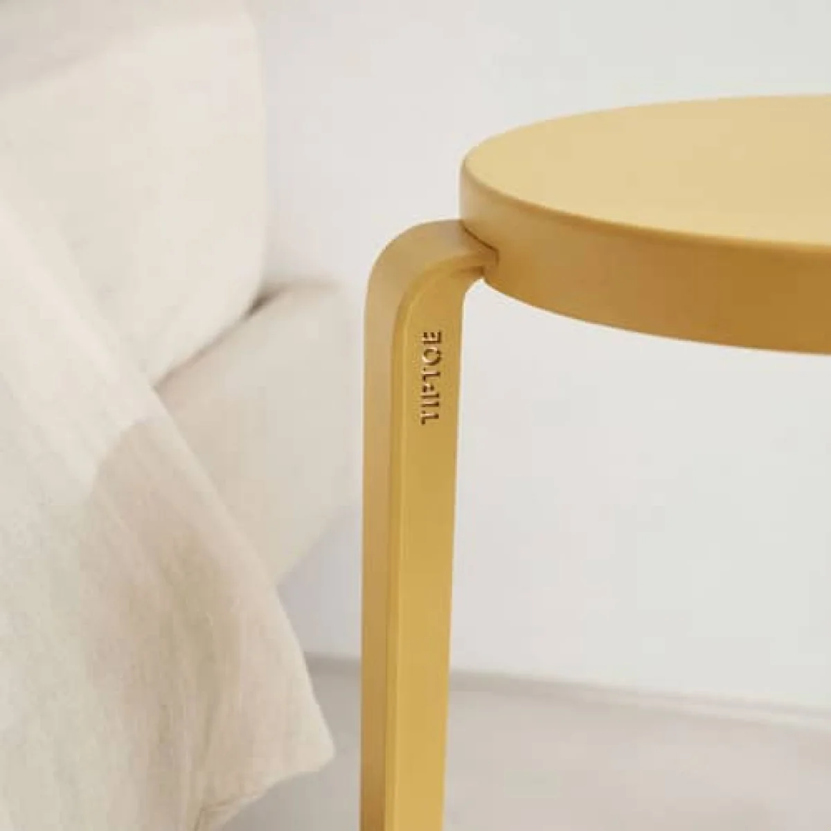 Lou Chroma Stackable stool wood yellow / Eco-certified Wood - TIPTOE – image 7