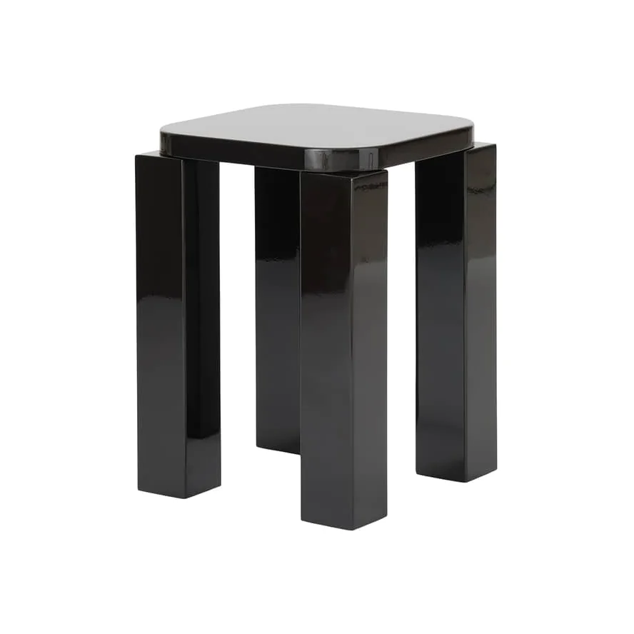 Atlas Stool wood black / Square - NEW WORKS – image 1