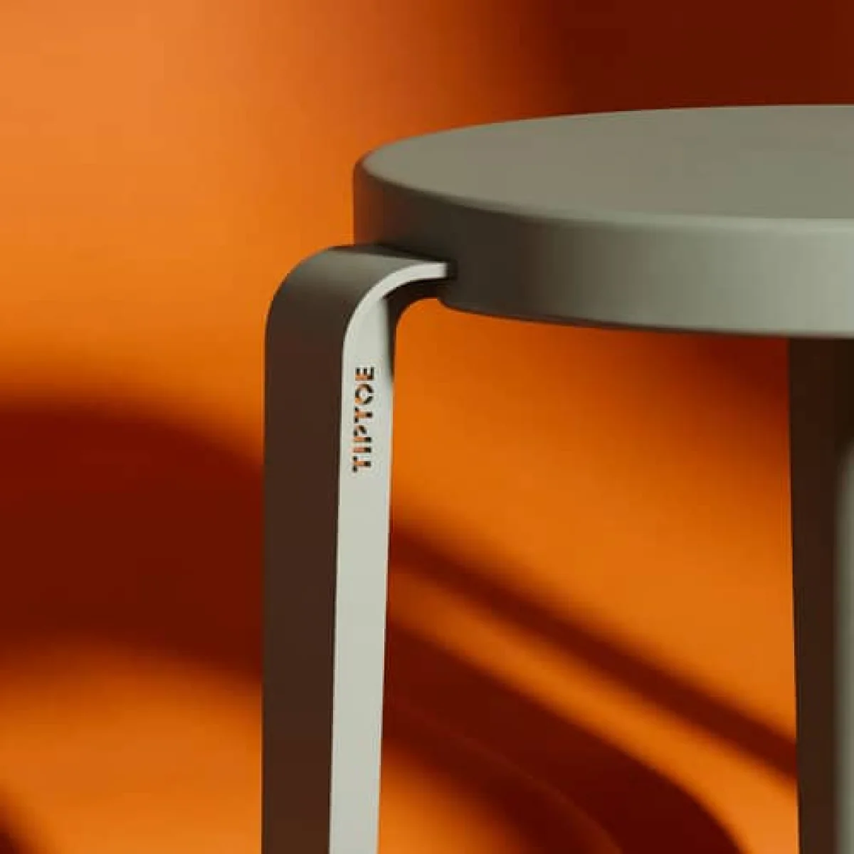 Lou Chroma Stackable stool wood green / Eco-certified Wood - TIPTOE – image 12