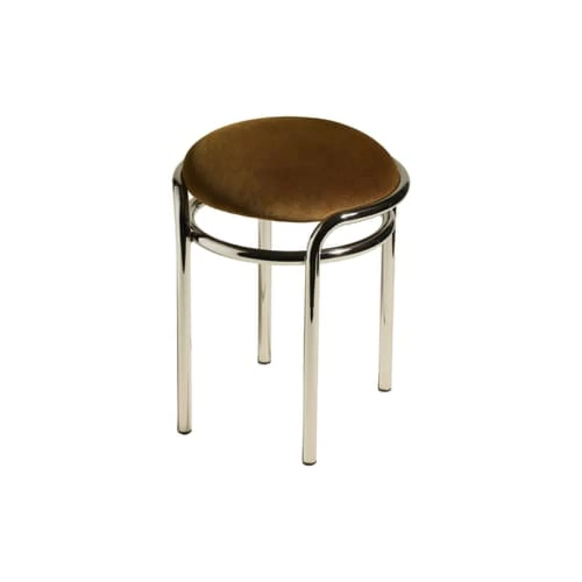 Moon Stool textile beige / H 45 cm - Velvet - Maison Sarah Lavoine – image 2
