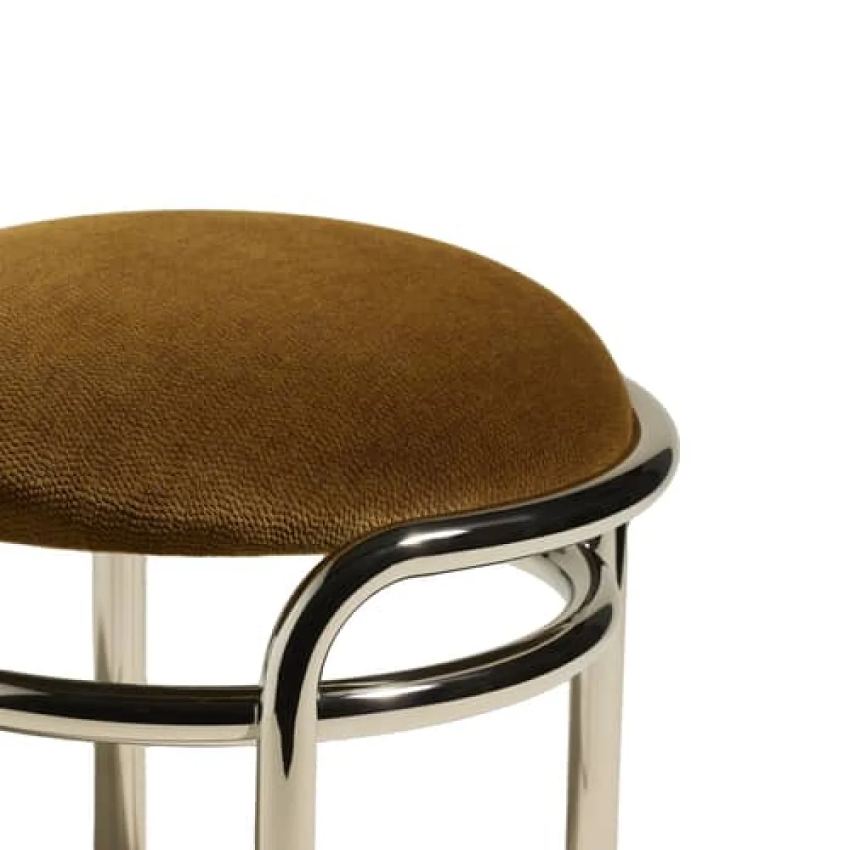 Moon Stool textile beige / H 45 cm - Velvet - Maison Sarah Lavoine – image 4
