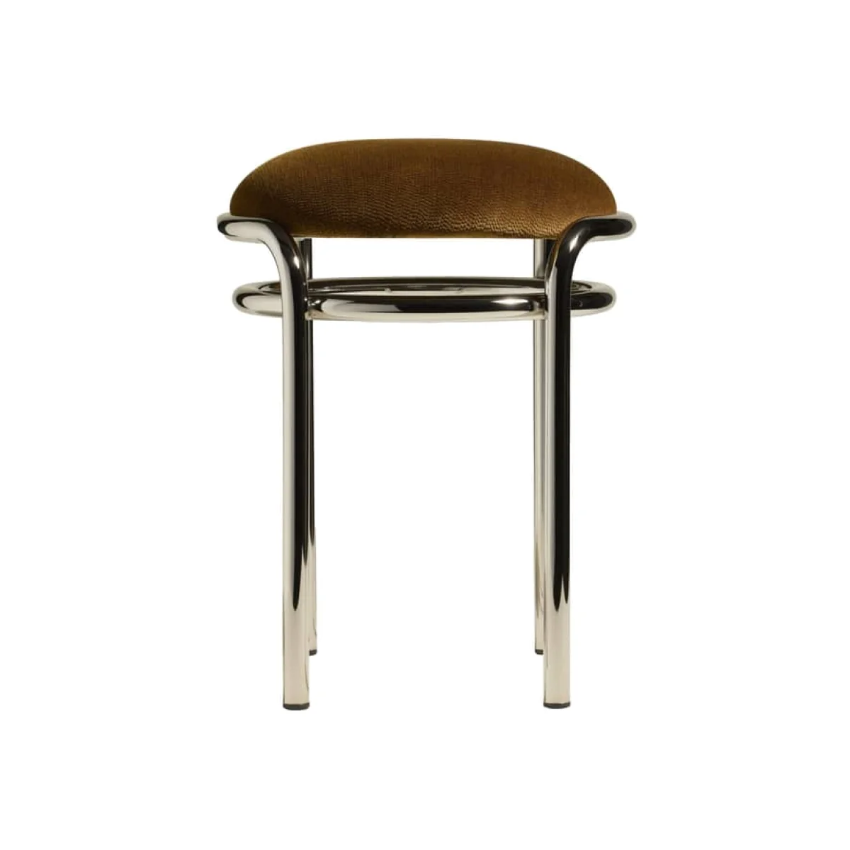 Moon Stool textile beige / H 45 cm - Velvet - Maison Sarah Lavoine – image 1