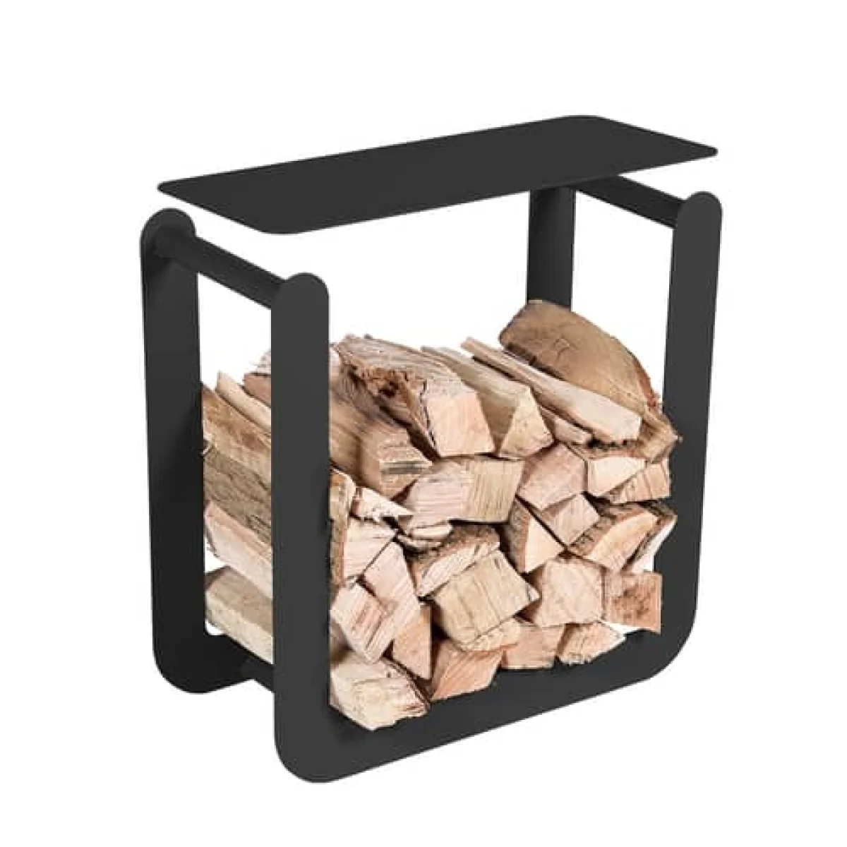 Nevado Wood holder - / Stool - L 60 x H 60 cm by Fermob Black – image 2