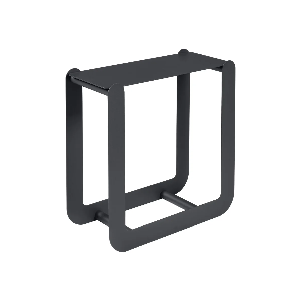 Nevado Wood holder - / Stool - L 60 x H 60 cm by Fermob Black – image 1