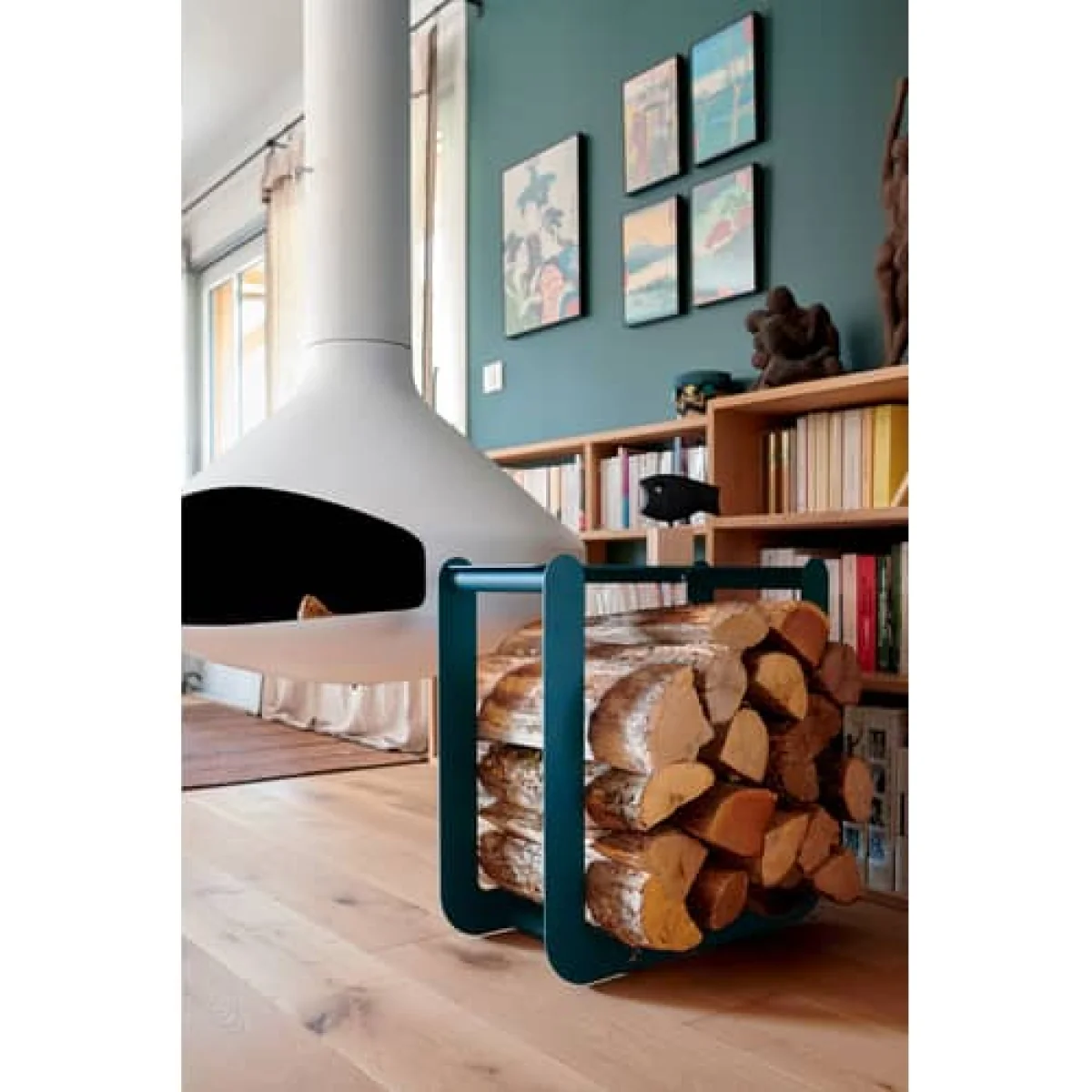 Nevado Wood holder - / Stool - L 60 x H 60 cm by Fermob Green – image 7
