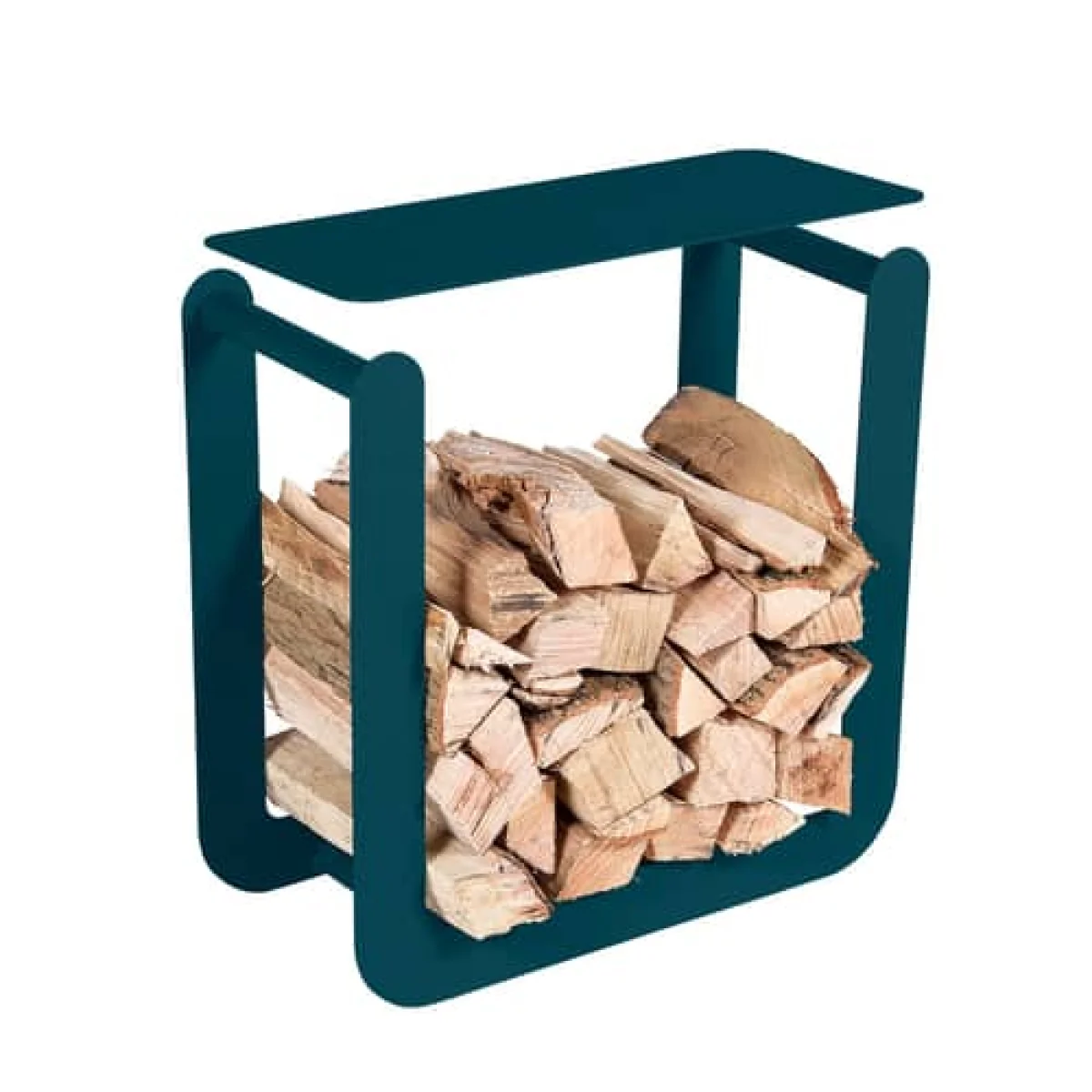 Nevado Wood holder - / Stool - L 60 x H 60 cm by Fermob Blue – image 2
