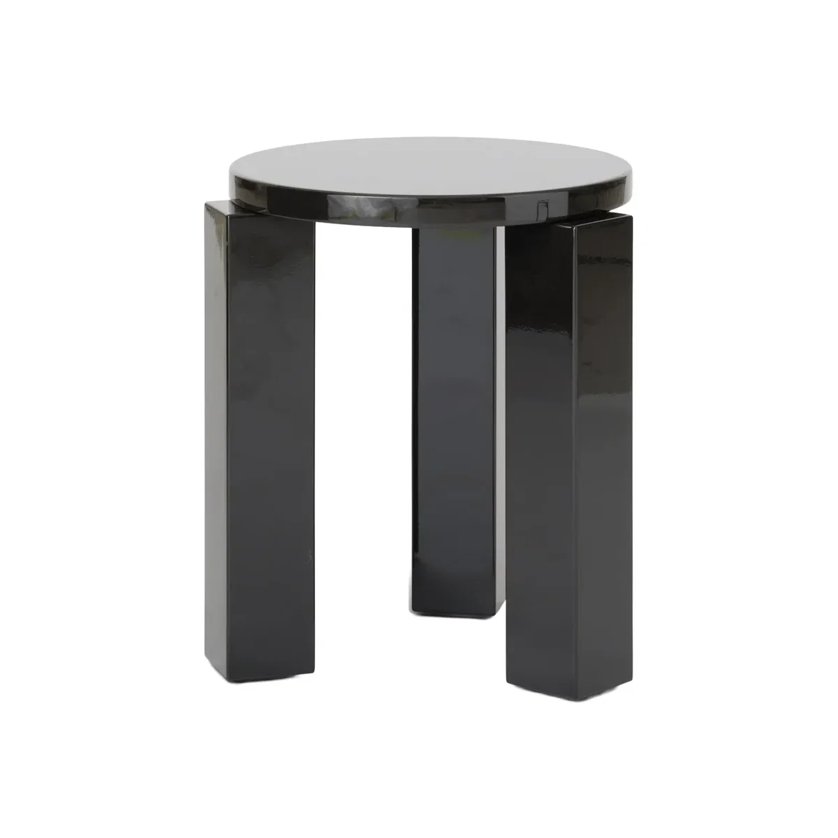 New Works Atlas round stool Espresso Ø36x44 cm – image 1