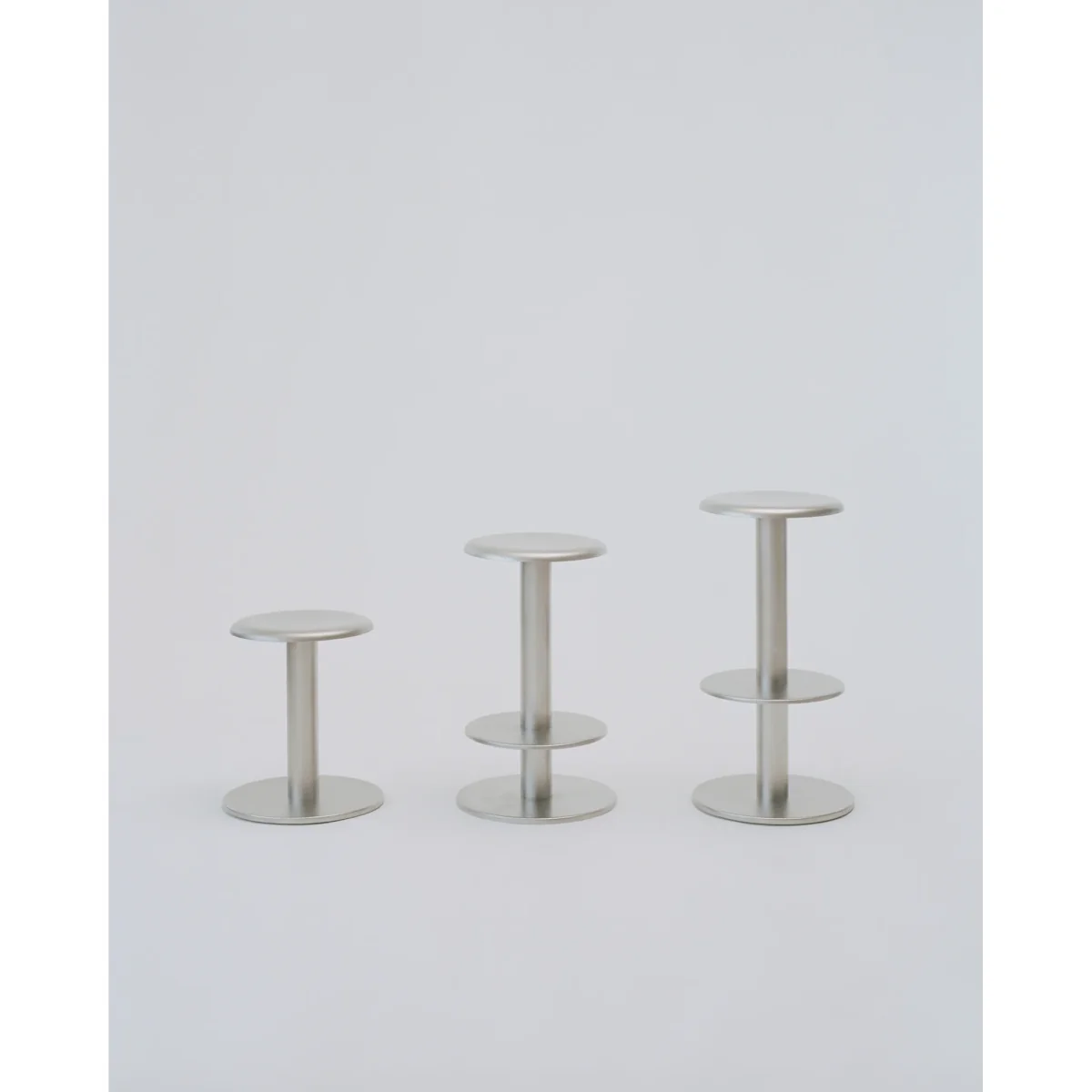 New Works Coupe round stool Stainless steel Ø40x46 cm – image 2
