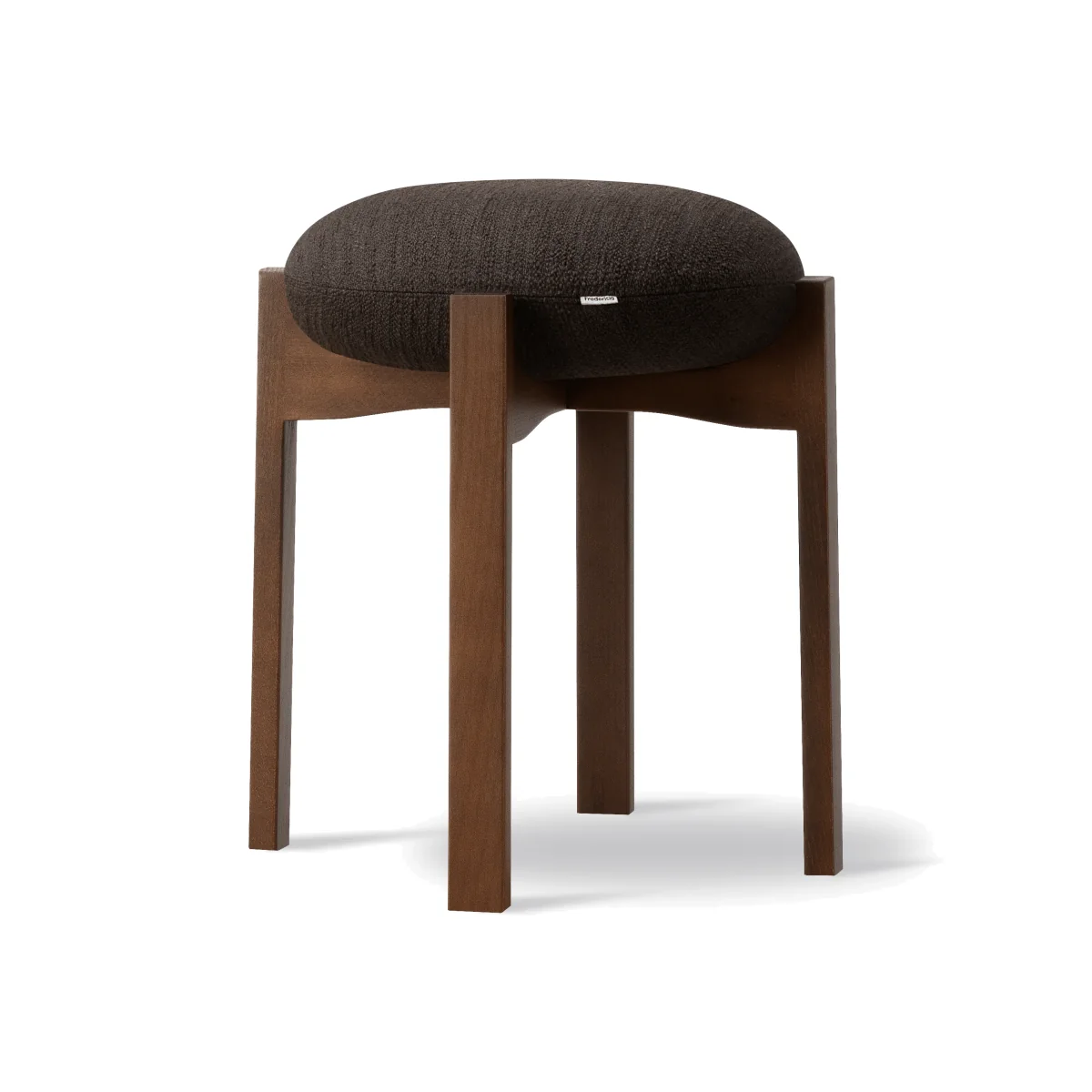 Fredericia Furniture Pioneer low stool Odino RC41 dark brown-dark lacquered beech – image 1