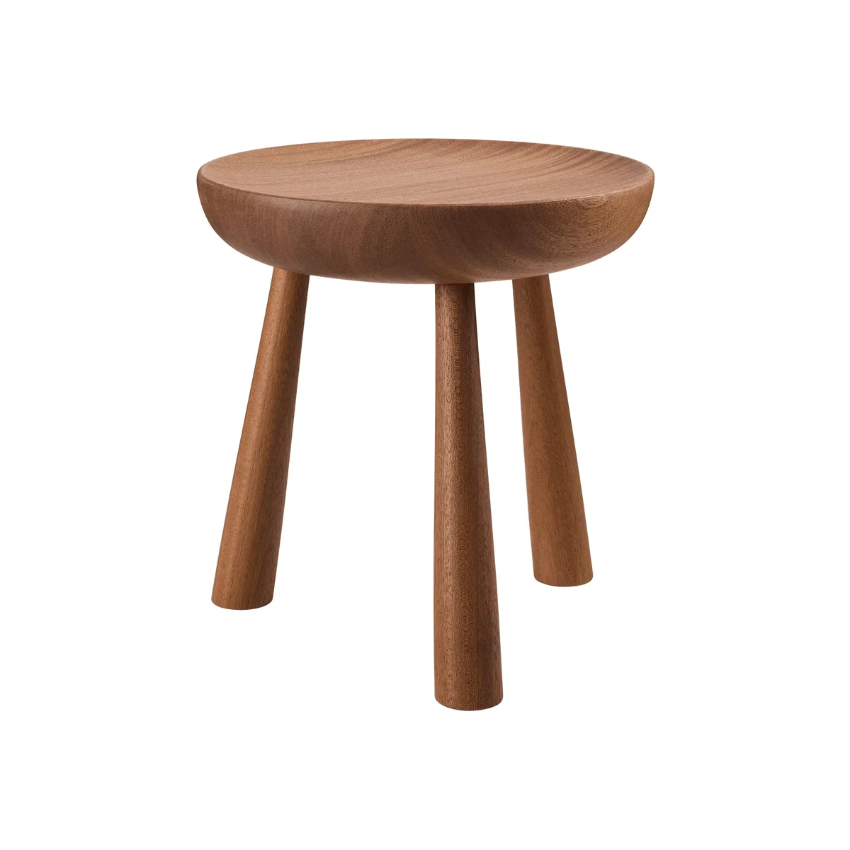 GUBI Totto stool Lacquered sapele Ø31x32.6 cm – image 1