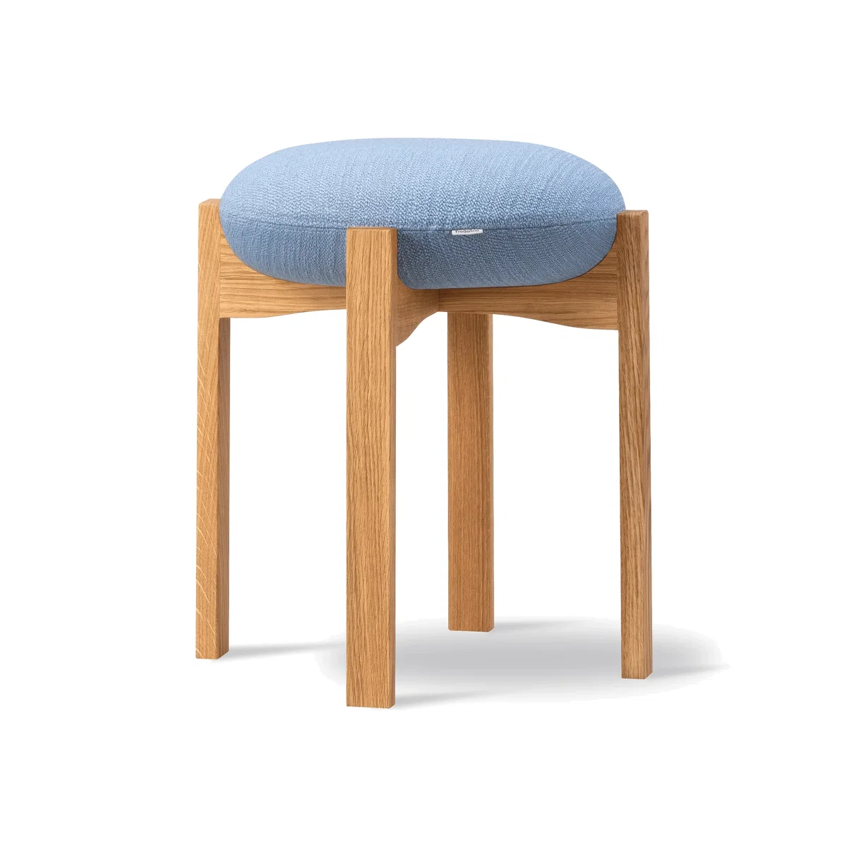 Fredericia Furniture Pioneer low stool Odino PV82 light blue-lacquered oak – image 1