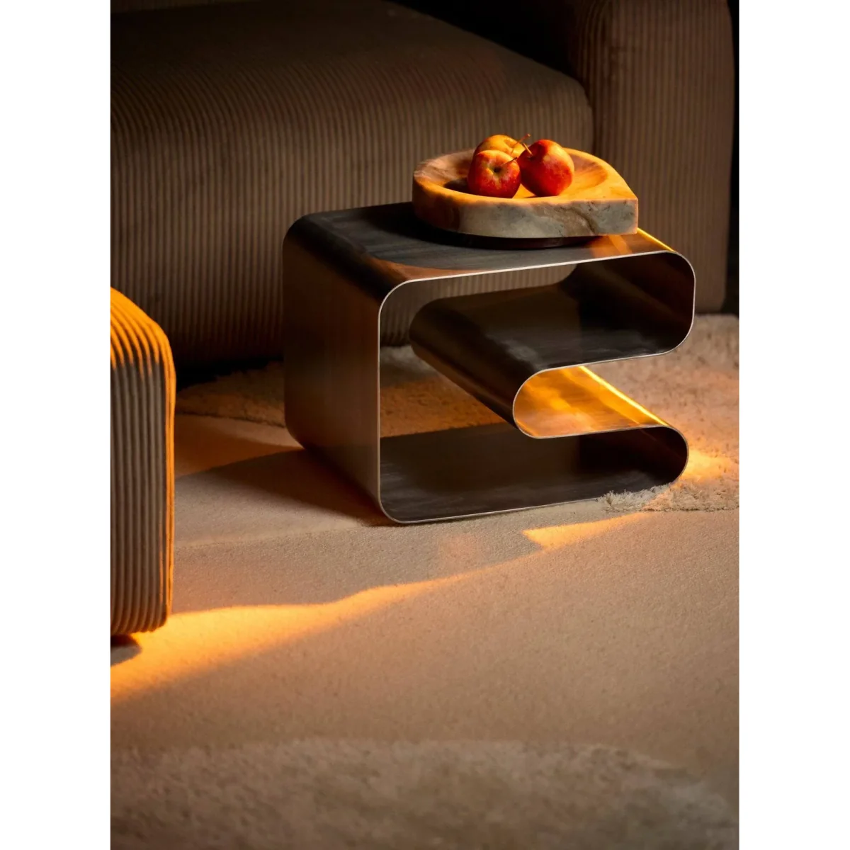 AYTM Curva solid stool Silver 32x32x43.2 cm – image 6