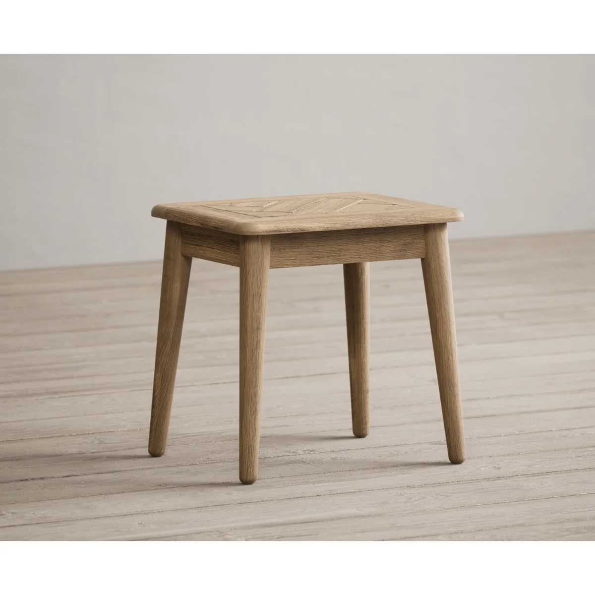 Parven Solid Oak Dressing Table Stool – image 3