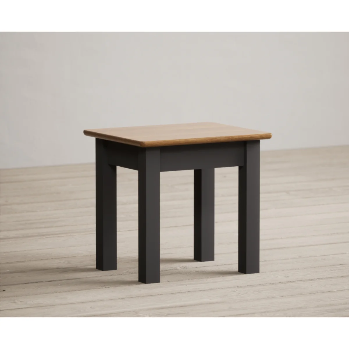 Charwood Oak and Charcoal Painted Dressing Table Stool – image 3