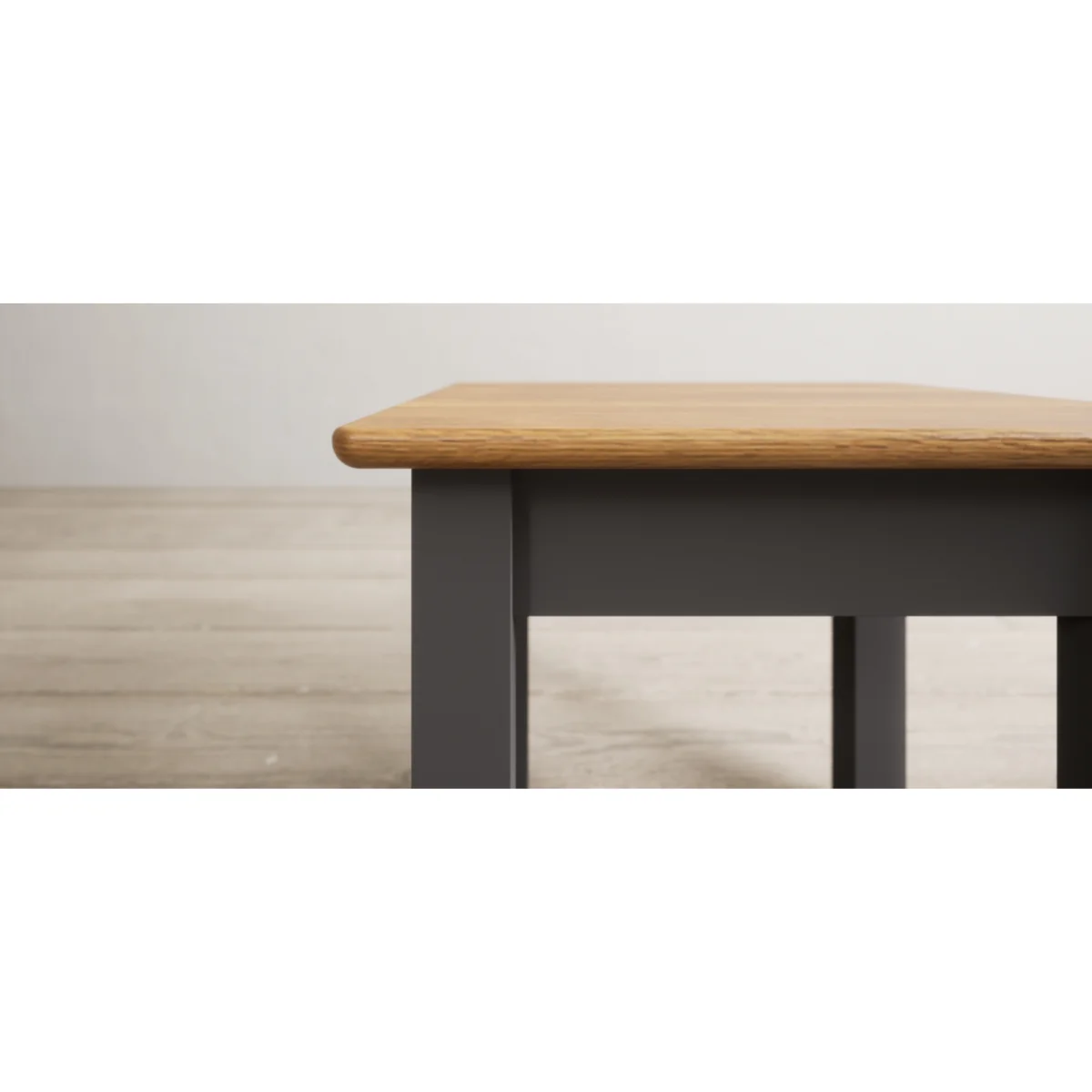 Charwood Oak and Charcoal Painted Dressing Table Stool – image 7