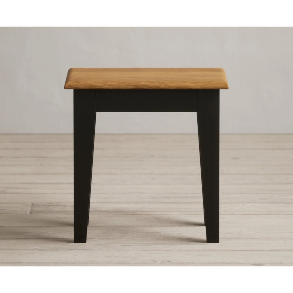Charlton Oak and Black Painted Dressing Table Stool – image 4