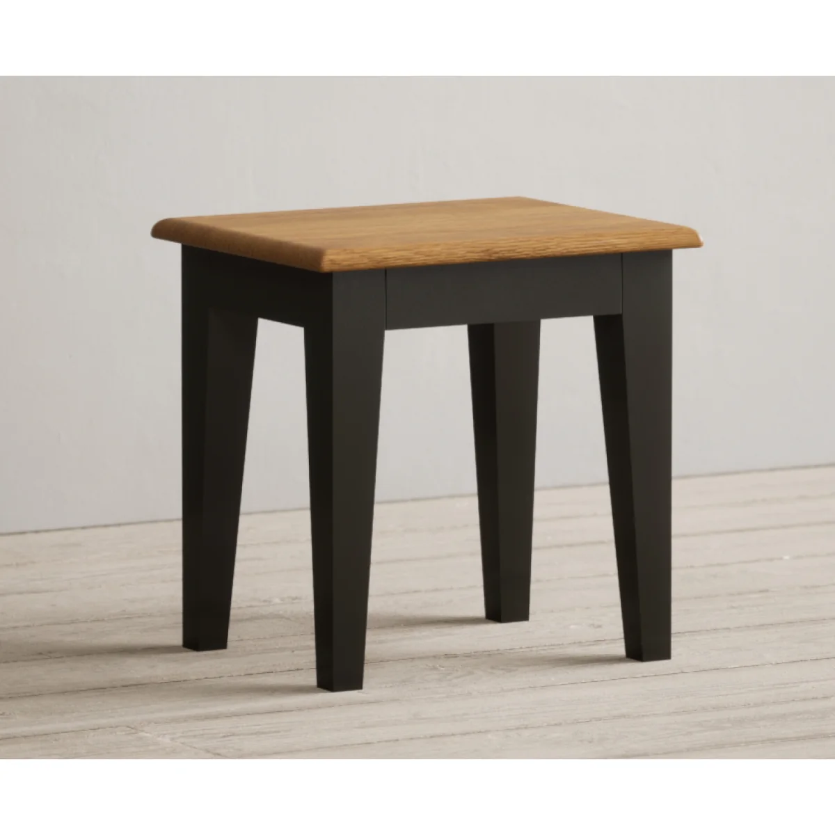 Charlton Oak and Black Painted Dressing Table Stool – image 5