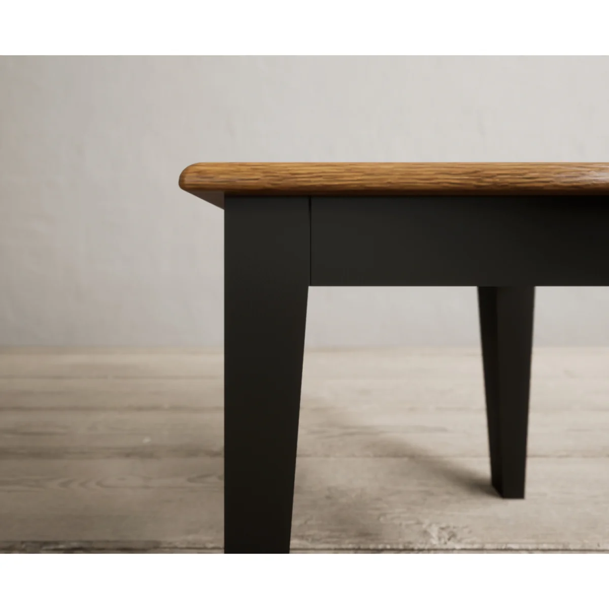 Charlton Oak and Black Painted Dressing Table Stool – image 6