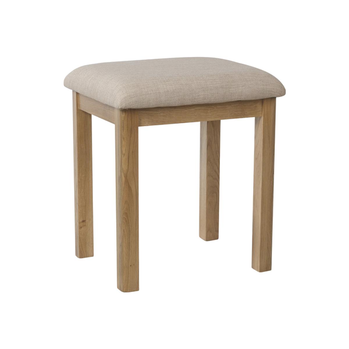 Cambridge Dressing Table Stool - Rustic Oak – image 1