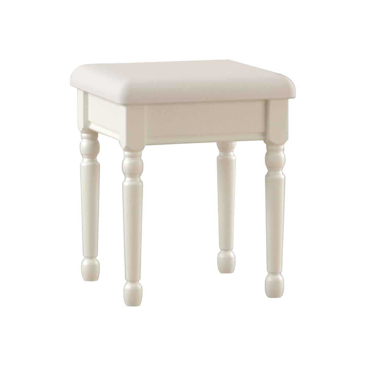 Richmond Dressing Table Stool - White – image 1