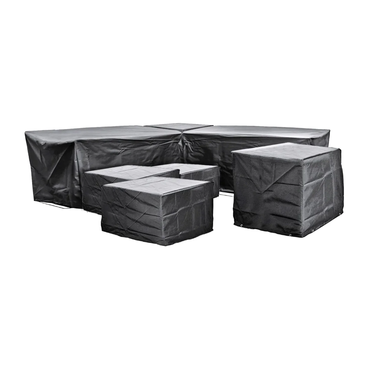 Cozy Bay EZBreathe Malta 9 Seat Twin Stool Furniture Set Cover in Black - Black – image 1
