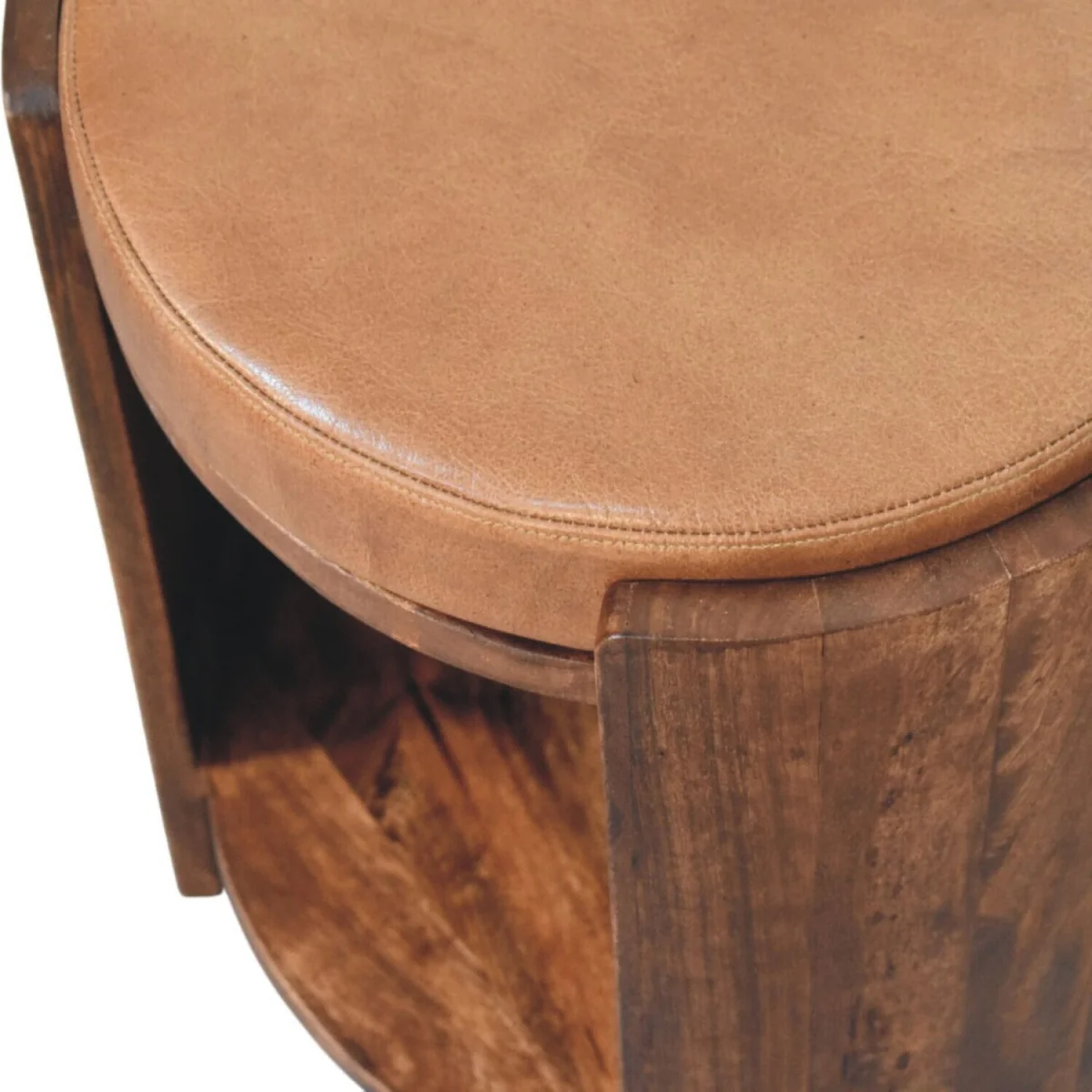 Savoy Leather Stool - Brown – image 6