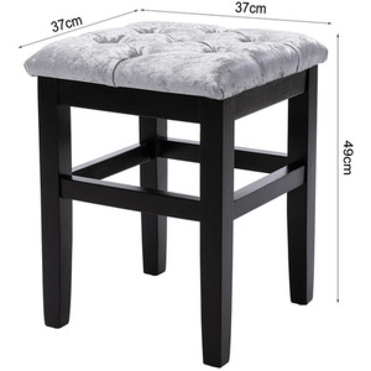 Dressing Stool-Silver Grey - Silver Grey – image 6