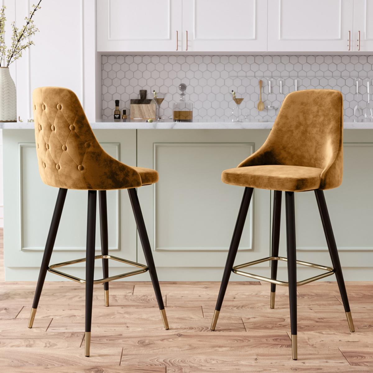 Upholstered Stool - Green – image 21
