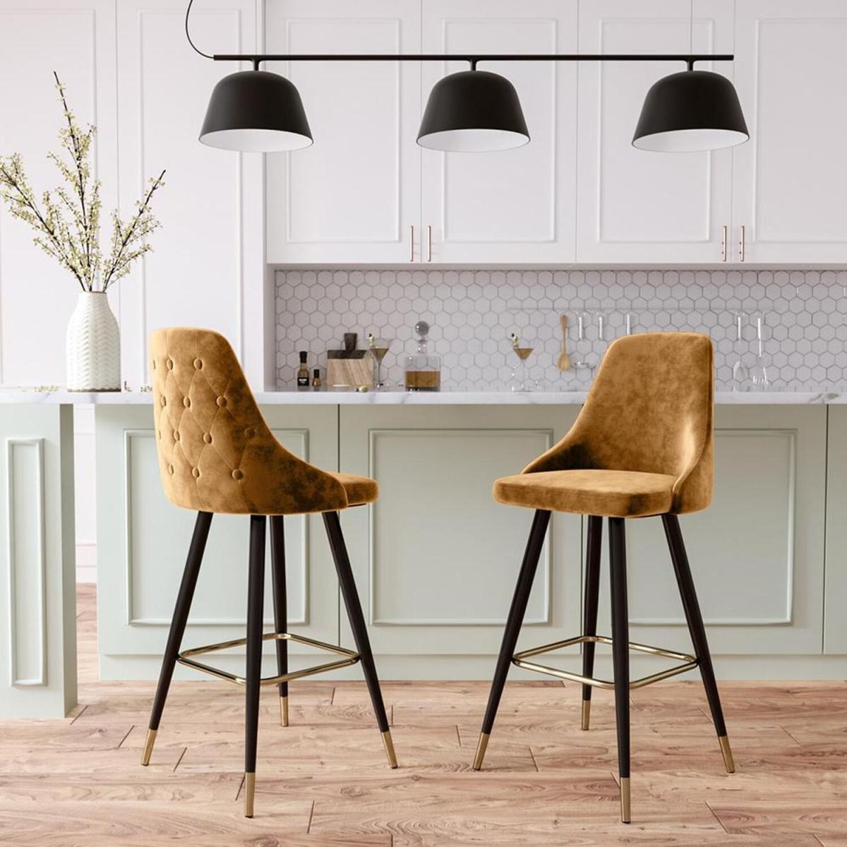 Upholstered Stool - Green – image 10