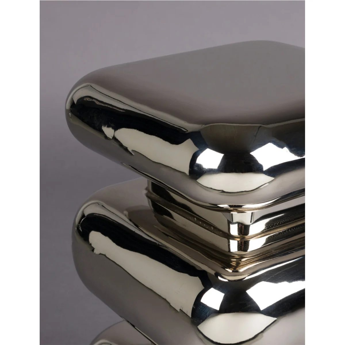 Poodle Stool in Chrome – image 3