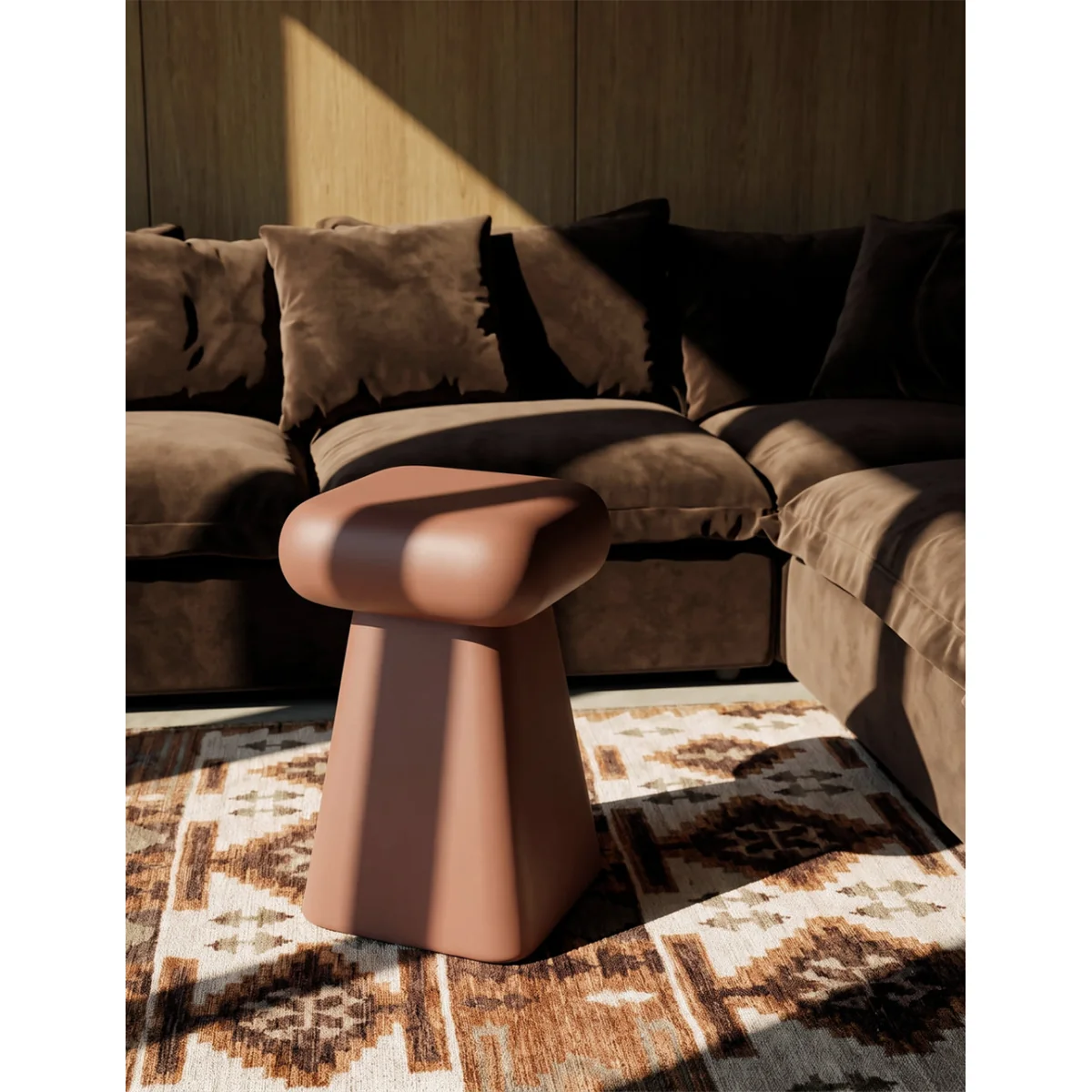 Elipsis Stool in Brick – image 2