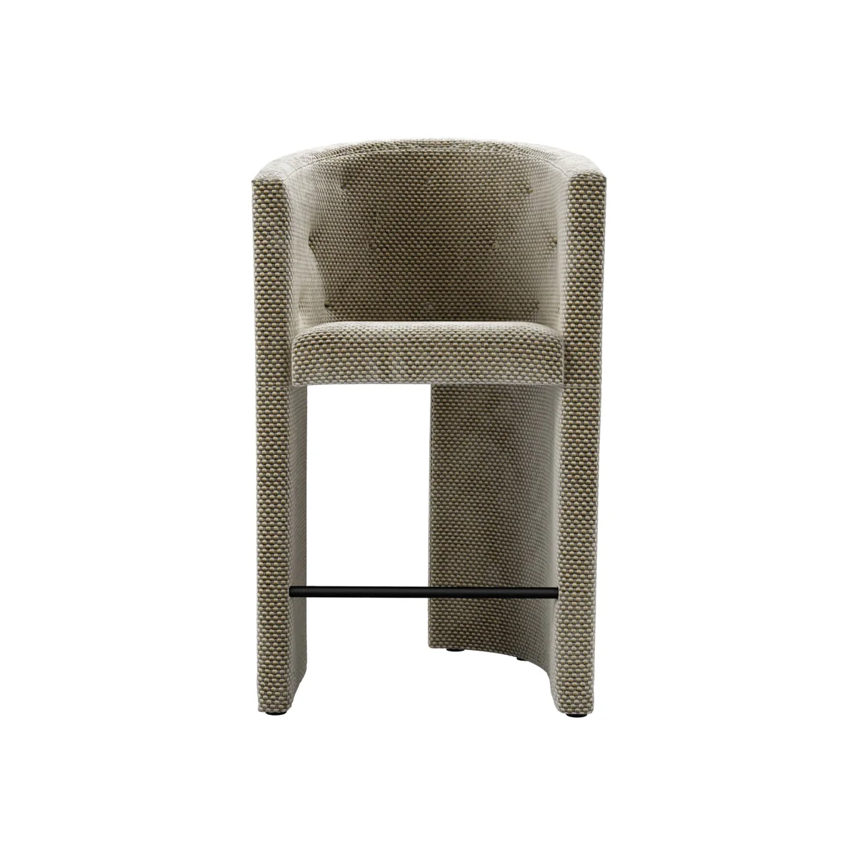 Coco Tall Stool Stool in Cappuccino Bubble Velvet - sofa.com