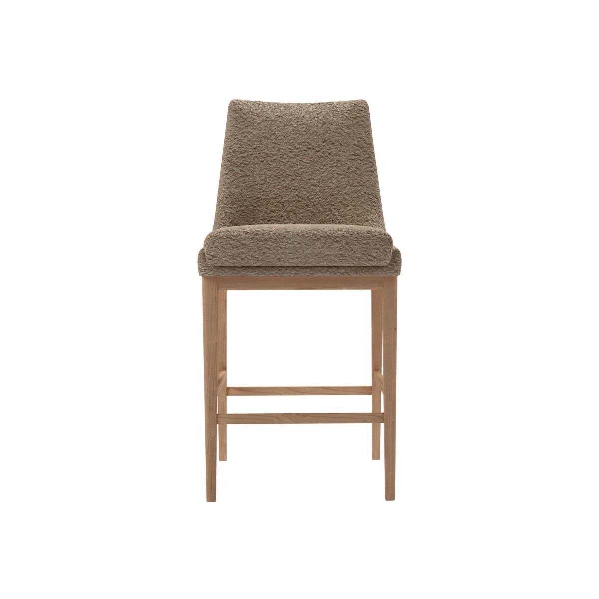 Basil Tall Stool in Champagne Luxe Boucle - sofa.com – image 1