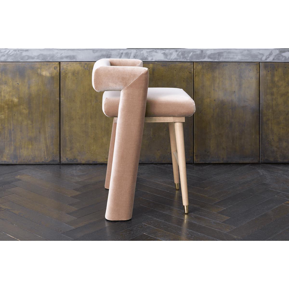 Fonda Tall Stool in Frost Highland Tweed - sofa.com – image 5