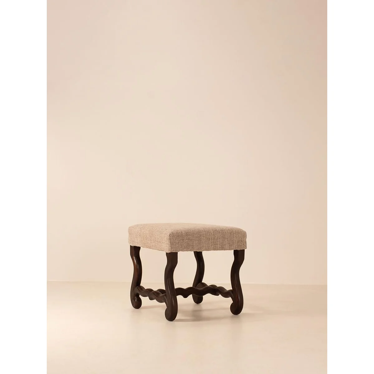 Vintage Stool, Ebonised Wood, England – image 2