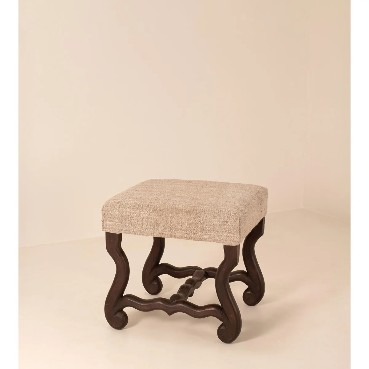 Vintage Stool, Ebonised Wood, England – image 3