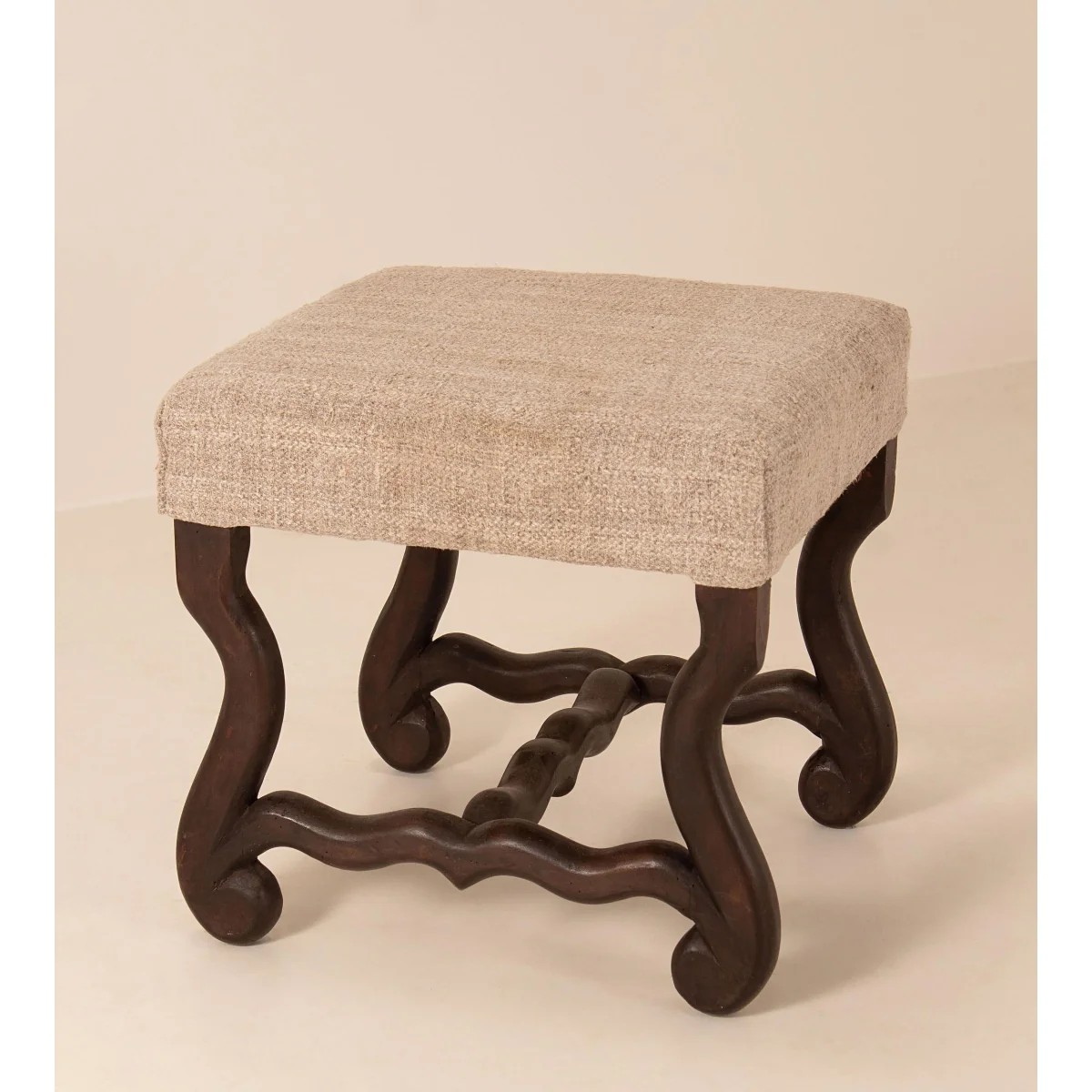 Vintage Stool, Ebonised Wood, England – image 4