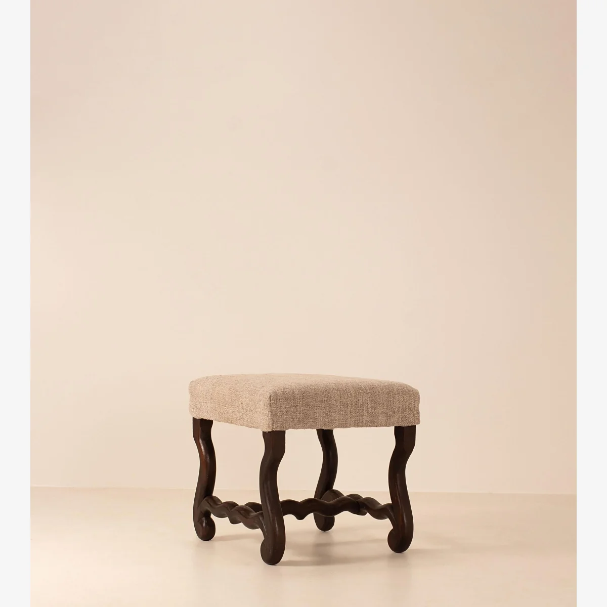 Vintage Stool, Ebonised Wood, England – image 1