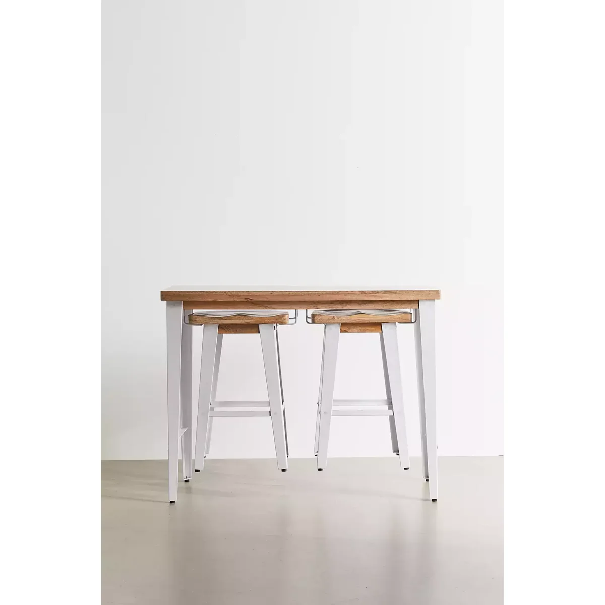 Haskal White Breakfast Bar & Stools - White ALL at Urban Outfitters – image 2