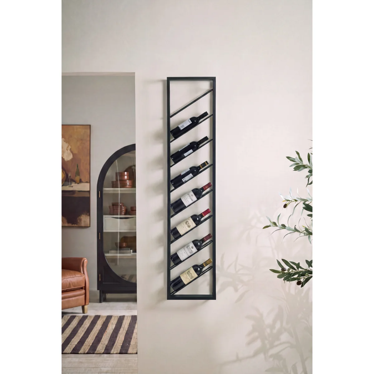 Metal Chevron Wine Rack - Small – image 2