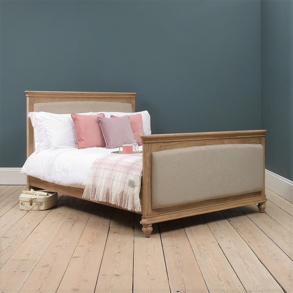 Wickham Washed Oak 4ft 6" Double Bed – image 3