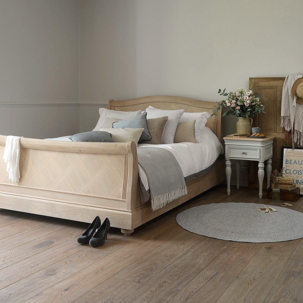 Ashwicke Grey Painted 6ft Super King Sleigh Bed – image 2