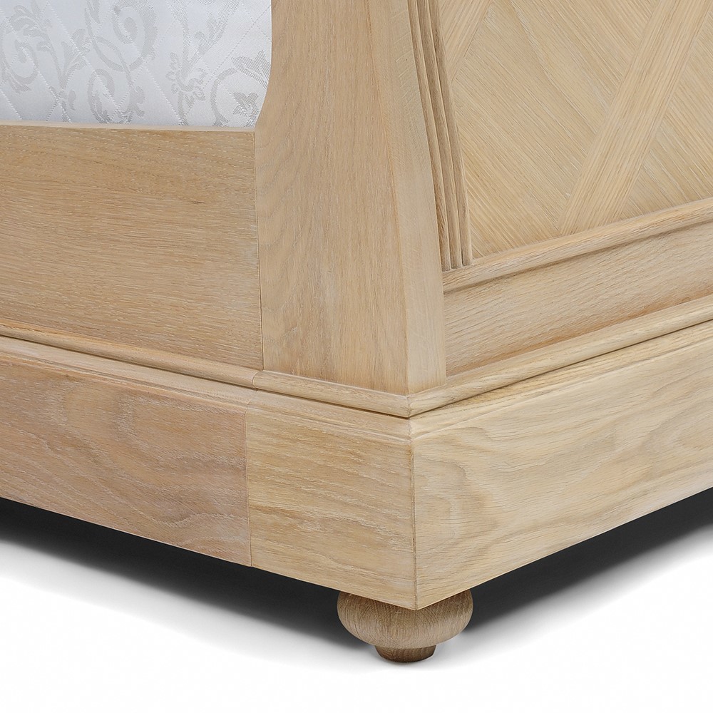 Ashwicke Grey Painted 6ft Super King Sleigh Bed – image 3