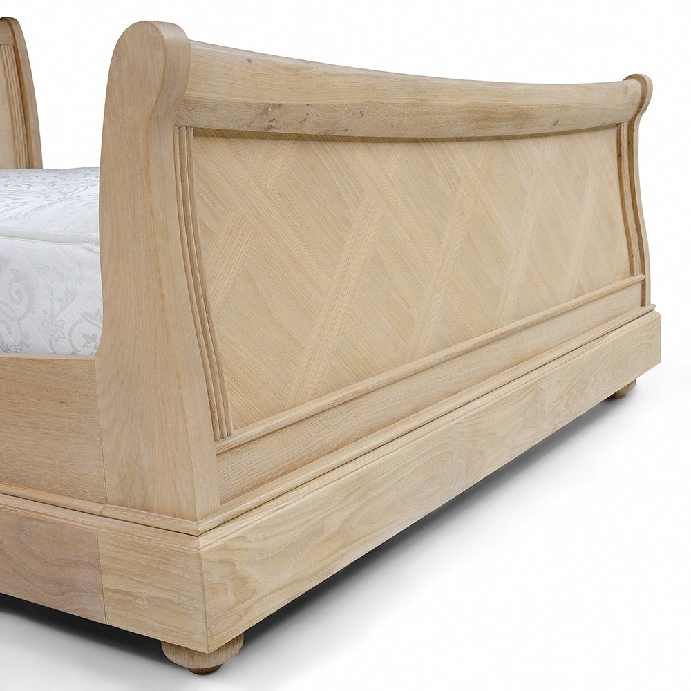 Ashwicke Grey Painted 6ft Super King Sleigh Bed – image 4