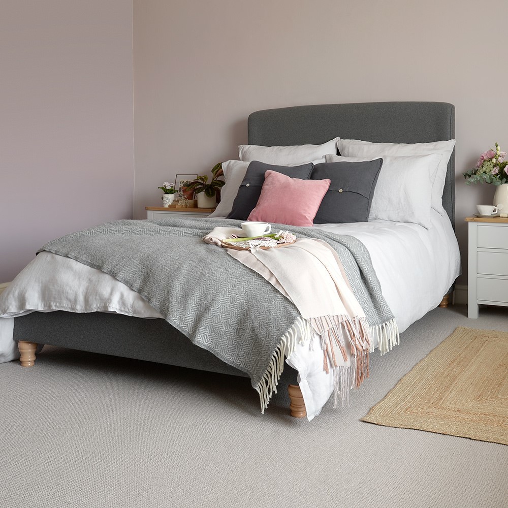 Laurie Upholstered 5ft Kingsize Bed - Charcoal – image 2