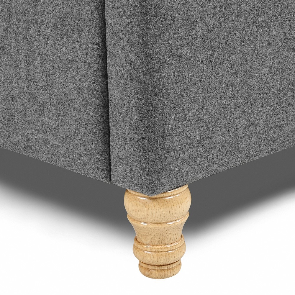 Laurie Upholstered 5ft Kingsize Bed - Charcoal – image 4