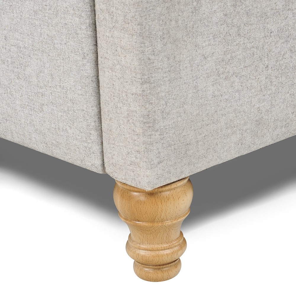 Laurie Upholstered 4ft 6" Double Bed - Oatmeal – image 7