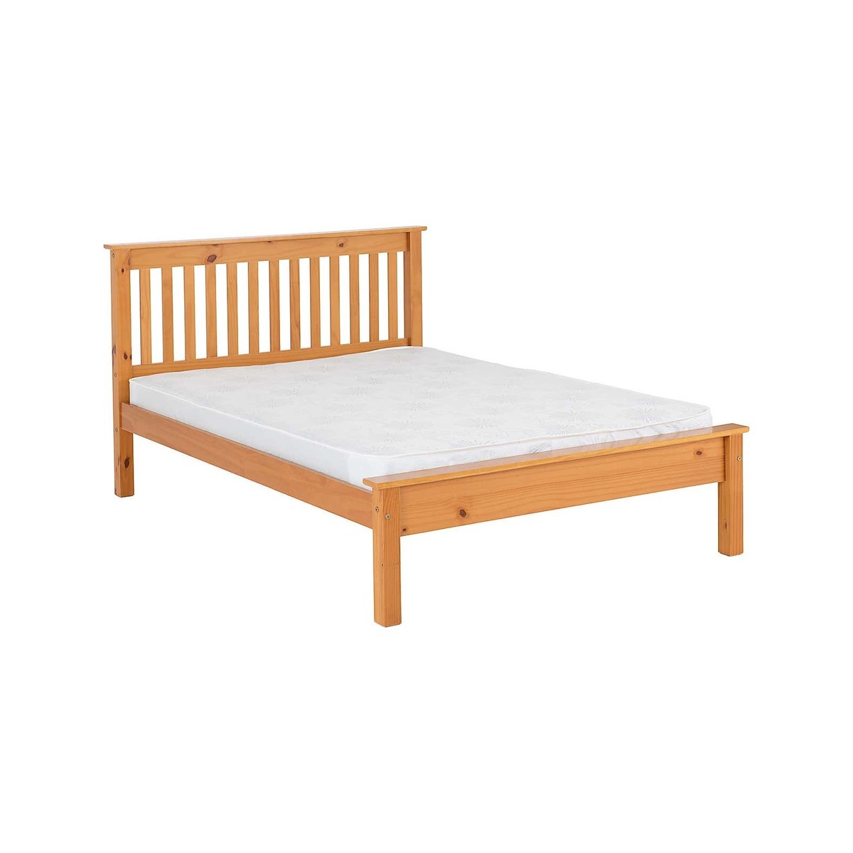 Monaco Pine Low Foot End Bed Frame Pine – image 1