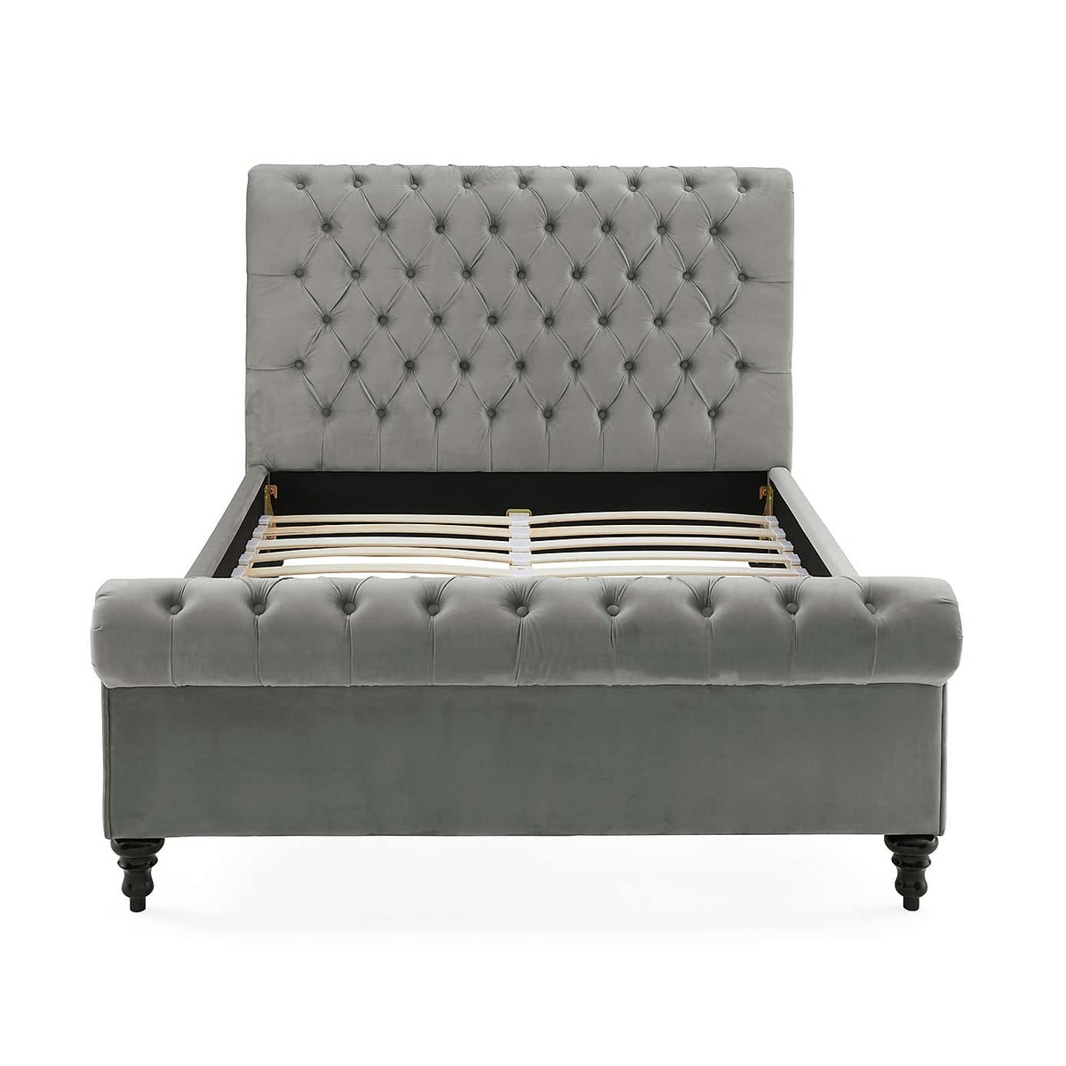 Classic Chesterfield Bed - Grey Grey – image 4