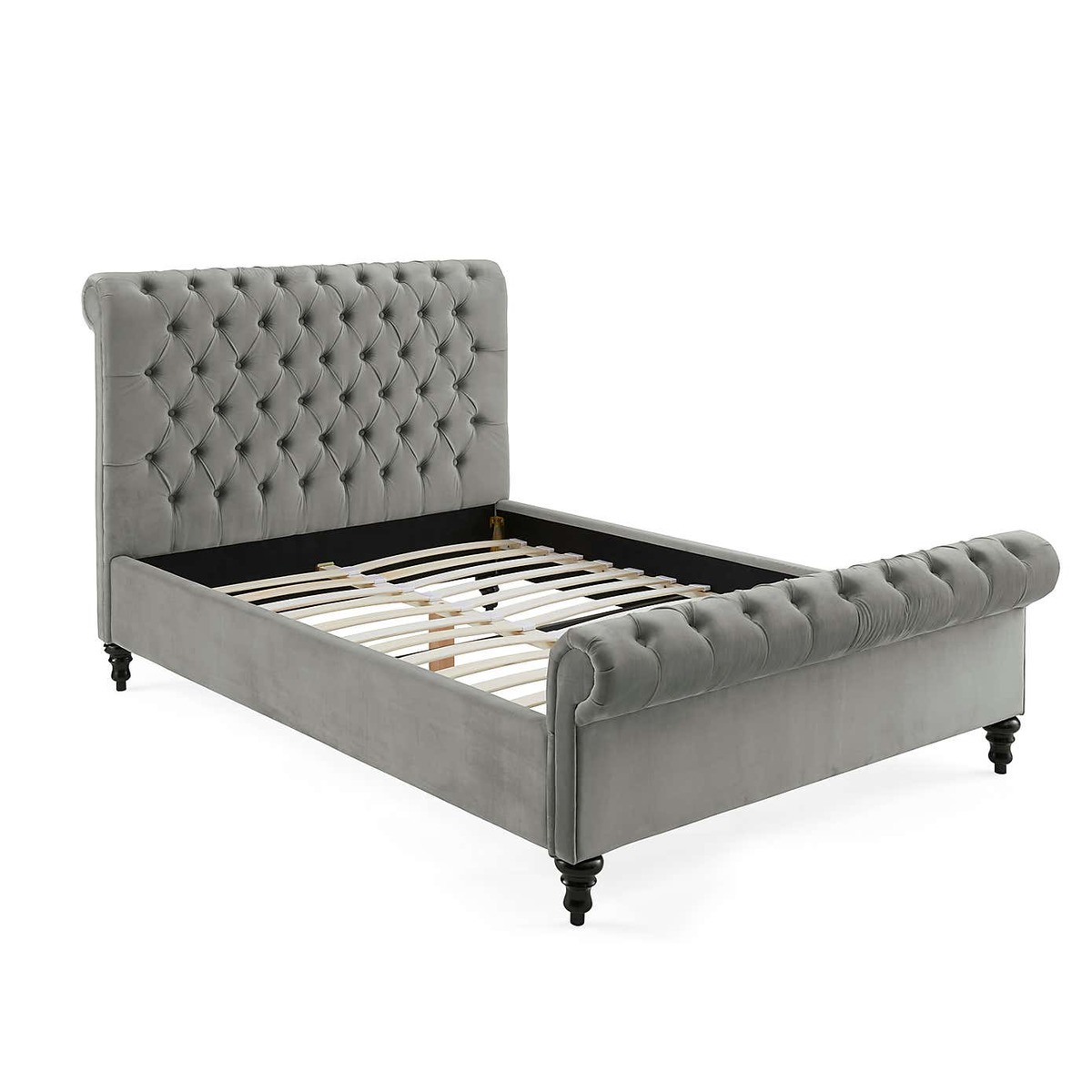 Classic Chesterfield Bed - Grey Grey – image 5